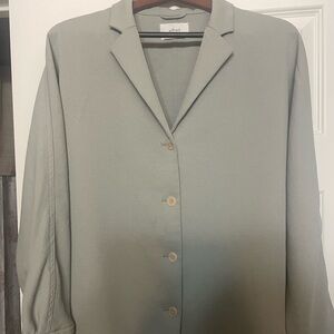 Wilfred Freeform Light Green Button-Down Shirt